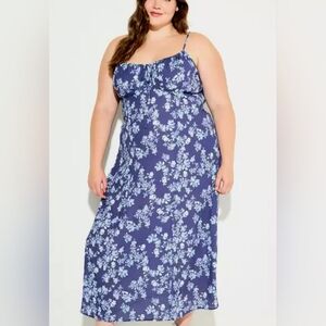 Torrid Lovesick Front-Tie Tea-Length Dress